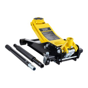 Bild in Galerie-Viewer laden, Amocart 2T Low Profile Floor Jack Iron Hydraulic Racing Floor Jack Hydraulic Car Jack with Single/Dual Piston Quick Lift Pump
