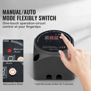 Load image into Gallery viewer, Amocart Dual Battery Isolator Kit 12V 140Amp / 12V/24V 250 AMP VSR Voltage Sensitive Relay &amp; LCD Screen for ATV UTV RV Camper
