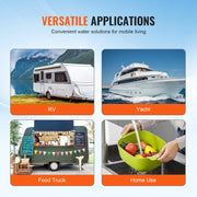 Load image into Gallery viewer, SucceBuy 12V Diaphragm Pump 1.8/3/3.5/5 GPM 3/4/5-Chamber 40-100 PSI Adjustable 1/2'' MNPT Port for RV Yacht Food Truck Camper
