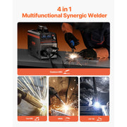 Load image into Gallery viewer, SucceBuy 4 in 1 MIG Welding Machine Gas MIG 160A 200A Multi-Process Synergic Mig Welder w/ IGBT Inverter LCD Screen Display MIG
