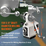 Amocart Z-Axis Power Feed for Milling Machine 450 in-lb Torque 0-200RPM Adjustable Rotate Speed 120V Table Feed Mill Feeder