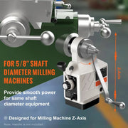 Charger l'image dans la visionneuse de galerie, SucceBuy Z-Axis Power Feed for Milling Machine 450 in-lb Torque 0-200RPM Adjustable Rotate Speed 120V Table Feed Mill Feeder
