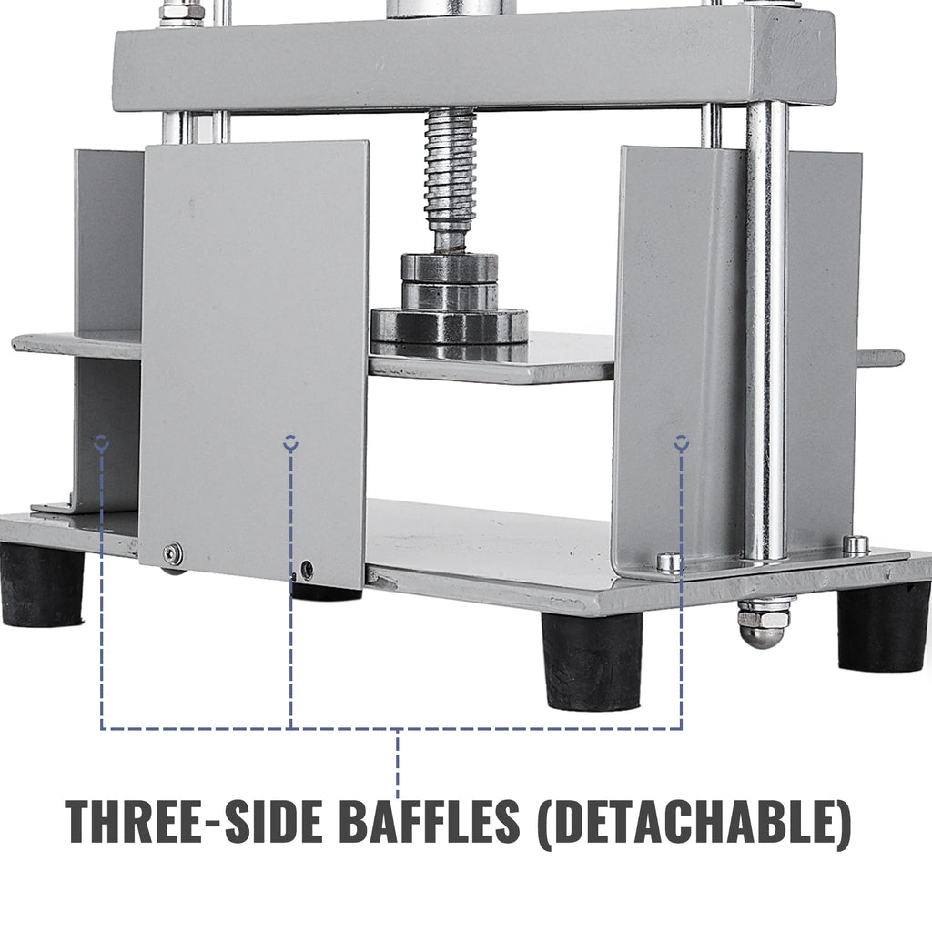 SucceBuy Manual Paper Press Machine 12x8.6 in for A4 Paper 10cm Thickness Steel Frame Paper Press Machine Papermaking Book Press