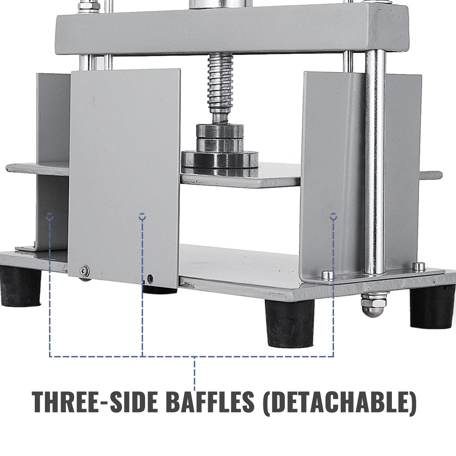 SucceBuy Manual Paper Press Machine 12x8.6 in for A4 Paper 10cm Thickness Steel Frame Paper Press Machine Papermaking Book Press