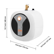 Charger l'image dans la visionneuse de galerie, SucceBuy Electric Mini-Tank Water Heater 1440W Hot Water Boiler Storage for Kichen Bathroom Restaurant Shelf Wall Floor Mounted
