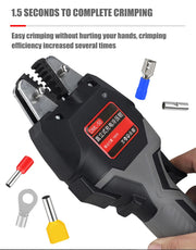 Bild in Galerie-Viewer laden, Cordless Hand Held Hydraulic Pliers 16KN Electric Hydraulic Wire Crimper with LED Light &amp; Molds Terminal Crimping Tool
