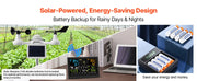 Load image into Gallery viewer, Amocart 7-in-1 Wi-Fi Weather Station 7.5 in Color Display + Solar Wireless Outdoor Sensor Alarm Alerts for Temperature Humidity
