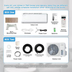 Mini Split Air Conditioner Heat Pump, 18000 BTU 21 SEER2 208V-230V, Energy Star, Remote Control for Rooms up to 1250, Custom