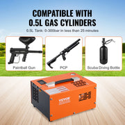 Bild in Galerie-Viewer laden, Amocart PCP Air Compressor 4500PSI/30Mpa Portable PCP Airgun Compressor with External Converter PCP Air Pump
