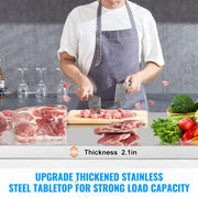 Load image into Gallery viewer, SucceBuy 72" Commercial Refrigerator Sandwich &amp; Salad Prep Table 20Cu.Ft Food Prep Frost Free Refrigerator for Restaurant Bar
