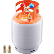 Load image into Gallery viewer, SucceBuy 30 lb Refrigerant Recovery Tank 400 psi Portable Cylinder Tank with Y-Valve for Liquid/Vapor Recovery Can for R22/R134A
