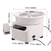 Load image into Gallery viewer, Pottery Wheel 11 inch Pottery Forming 450W Electric Wheel for Pottery Direct Drive Ceramic Wheel for DIY Art Craft Blue
