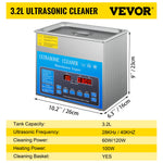 SucceBuy 30L Ultrasonic Cleaner With Double-Frequence Digital Portable Washing Machine Ultrasound Home Appliance