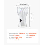 SucceBuy Beverage Dispenser 3.4 Gallon Drink Dispenser for Parties Plastic Juice Dispensers with No-Drip Spigot for Restaurants
