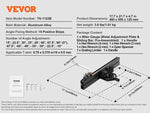 Amocart Precision Miter Gauge Standard Slot 3/4'' x 3/8'' Aluminum Alloy Table Saw 24/18/19-35 in Grating 15 Angle Stops DIY