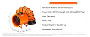 Load image into Gallery viewer, Amocart Portable Exhaust Fan 16in Industrial Cylinder Fan with 5M/10M Duct Hose Exhaust Blower for Sucking Dust Home Workplace
