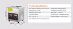 Amocart 2L 3L 6L 10L 22L 30L Ultrasonic Cleaner Stainless Steel Portable Cleaning Washing Machine Ultrasound Home Appliance