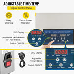 【Premium】Amocart 22L Ultrasonic Cleaner 28/40khz Dual Frequency Ultrasonic Cleaner 304 Stainless Steel w/ Heater Timer for Jewe
