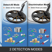 Load image into Gallery viewer, SucceBuy Metal Detector Waterproof Disc Underwater Underground High Accuracy Sensitive LCD Display Humanity for Adults Children

