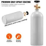Load image into Gallery viewer, 5 Lbs CO2 Tank Aluminum Gas Cylinder Brand New CO2 Cylinder with Gray Spray Coating CO2 Tank with CGA320 Valve
