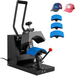Amocart Hat Heat Press 4 in1 Cap Heat Press Machine 6x3inches Clamshell Transfer LCD Digital Timer Temperature Control
