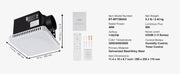Bild in Galerie-Viewer laden, SucceBuy Bathroom Exhaust Fan 80/110CFM High-Efficiency Ventilation 1.5sones Low Noise Operation Energy-Saving Bathroom Ceiling
