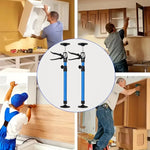 1-2Pcs Labor-Saving Telescopic Support Rods Jack Bar Drywall Door Lift Support Construction Tool for Cabinet Stairs Porches Deck