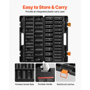 Load image into Gallery viewer, Amocart Impact Socket Set 1/2" / 3/8"  Drive 26/48/65-Pcs Sockets 6-Point Socket Cr-V Alloy Steel Structure for Vehicles Repair
