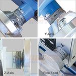 WEISS Milling Machine VM25L 1100W Brushless Motor Mill Drill MT3 R8 Variable Speed 2250rpm for Precision Machining