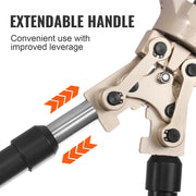 Bild in Galerie-Viewer laden, Amocart Copper Press Tool Tube Fittings Crimping Kit Pro Press Crimper w/ 1/2" 3/4" 1" Quick Change Jaws 360° Rotatable Crimper
