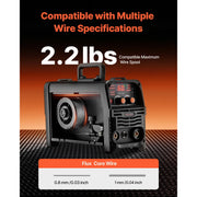 Load image into Gallery viewer, Amocart MIG Welder 130Amp Mig Welding Machine 3-in-1 Portable Mig Welder with IGBT Inverter Technology Digital Display Screen
