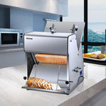 Amocart Commercial Bread Slicer Stainless Steel 12mm Blades Electric Bread Cutting Machine Kitchen Appliance Toast Processor