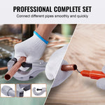 Amocart Hydraulic Tube Expander w/ 7 Pipe Expander Heads Deburring Tool Pipe Cutter for Copper Aluminum Brass Soft Steel Pipes
