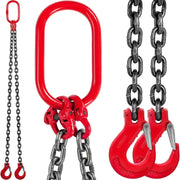 Load image into Gallery viewer, Amocart 5FT 8800lbs Lifting Chain Sling Double Leg with Grab Hooks G80 Mn-steel Sling Chain for Engine Hoist Heavy Duty Moving
