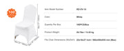 Bild in Galerie-Viewer laden, Amocart 12/30/50/100Pcs Wedding Chair Cover Spandex Stretch Slipcover for Restaurant Banquet Dining Party White Chair Cover
