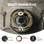 Load image into Gallery viewer, SucceBuy Trailer Hub Drum Kits Self-Adjusting Trailer Brake Assembly 7000 lbs Axle Backing Plates for Brake System Part Replace
