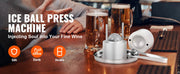 Bild in Galerie-Viewer laden, Amocart 60mm Ice Ball Press Maker Spherical Whiskey Tray Mould Bubble-Free Making Mold Crystal Ice Ball Box for Bar Cocktail
