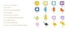 Amocart 56PCS Magnetic Tiles Magnet Building Blocks with 4 Dinosaurs Construction Stacking Stem Educational Toys for Kids