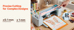 Amocart Vinyl Cutting Machine 12 in Button Screen Controlled Vinyl Cutter 5000+ Built-in Design Resources Creating Crafts Cards