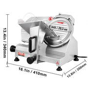 Charger l'image dans la visionneuse de galerie, Amocart Meat Slicer 8/10inch Carbon Steel Blade Electric Deli Food Slicer Adjustable Thickness Commercial Home Cut Meat Cheese

