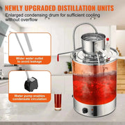 Load image into Gallery viewer, Amocart 30/50L Stainless Steel Alcohol Distiller Alcohol Still Essential Oil Brewing DIY Whisky Wine Brandy Distillery Home Use
