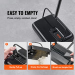 Amocart Manual Carpet Sweeper 7.87 in Sweeping Paths 300ml Dustbin Capacity w/ Comb for Home Rugs Hardwood Surfaces Wood Floors