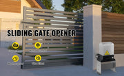 Load image into Gallery viewer, Amocart Electric Sliding Gate Opener with 2 Remote Controls Gate Operator Hardware Heavy Duty Track Driveway Motor for Security
