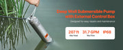 Bild in Galerie-Viewer laden, Amocart Deep Well Submersible Pump 1HP / 1.5HP / 2HP Output Power 230V/115V 31.7 GPM Flow for Industrial Irrigation &amp; Home Use
