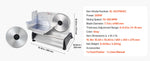 Amocart 6.7-10 inch Meat Slicer Electric Deli Slicer Machine with two SUS420 Blades Home Food-Slicer for Meat, Ham, Baguett