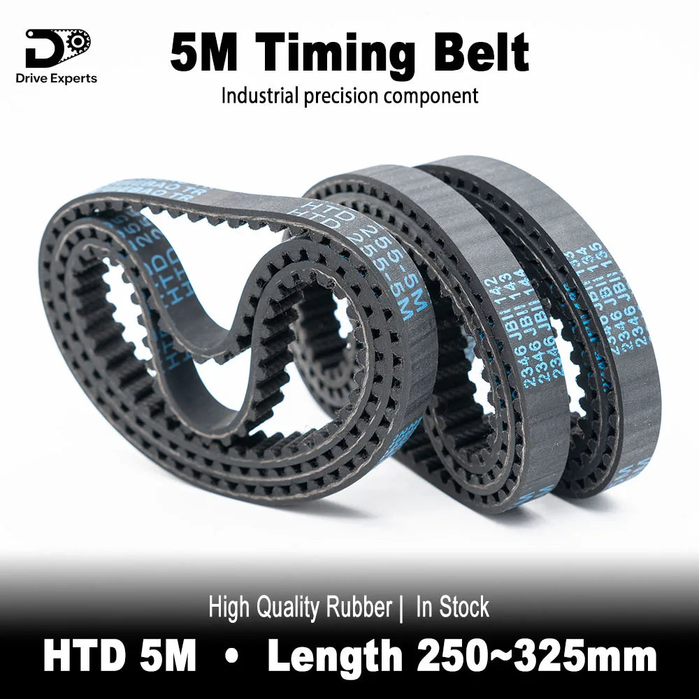 Fast Delivery HTD 5M Timing Belt 250 255 260 265 270 275 280 285 290 295 300 305 310 315 320 325 for Engraving Machine Conveyor