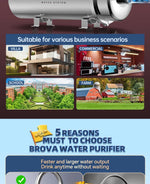 BROVA Whole House Home/Commercial Water Purifier 0.01μm PVDF UF System large flow1000L-15000L/H SUS304 lower cost filter elemen