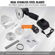 Load image into Gallery viewer, Amocart Electric Shawarma Knife, Cordless Battery Professional Turkish Knife Commercial Stainless Steel Gyro Cutter
