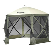 Load image into Gallery viewer, Amocart Pop Up Gazebo Tent, Pop-Up Screen Tent 6 Sided Canopy Sun Shelter with 6 Removable Privacy Wind Cloths &amp; Mesh Windows
