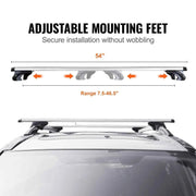 Load image into Gallery viewer, Amocart Roof Rack Crossbar Aliuminum Roof Rail Crossbar Baggage Luggage Carrier 200LBS Top Roof Crossbar Silver Black

